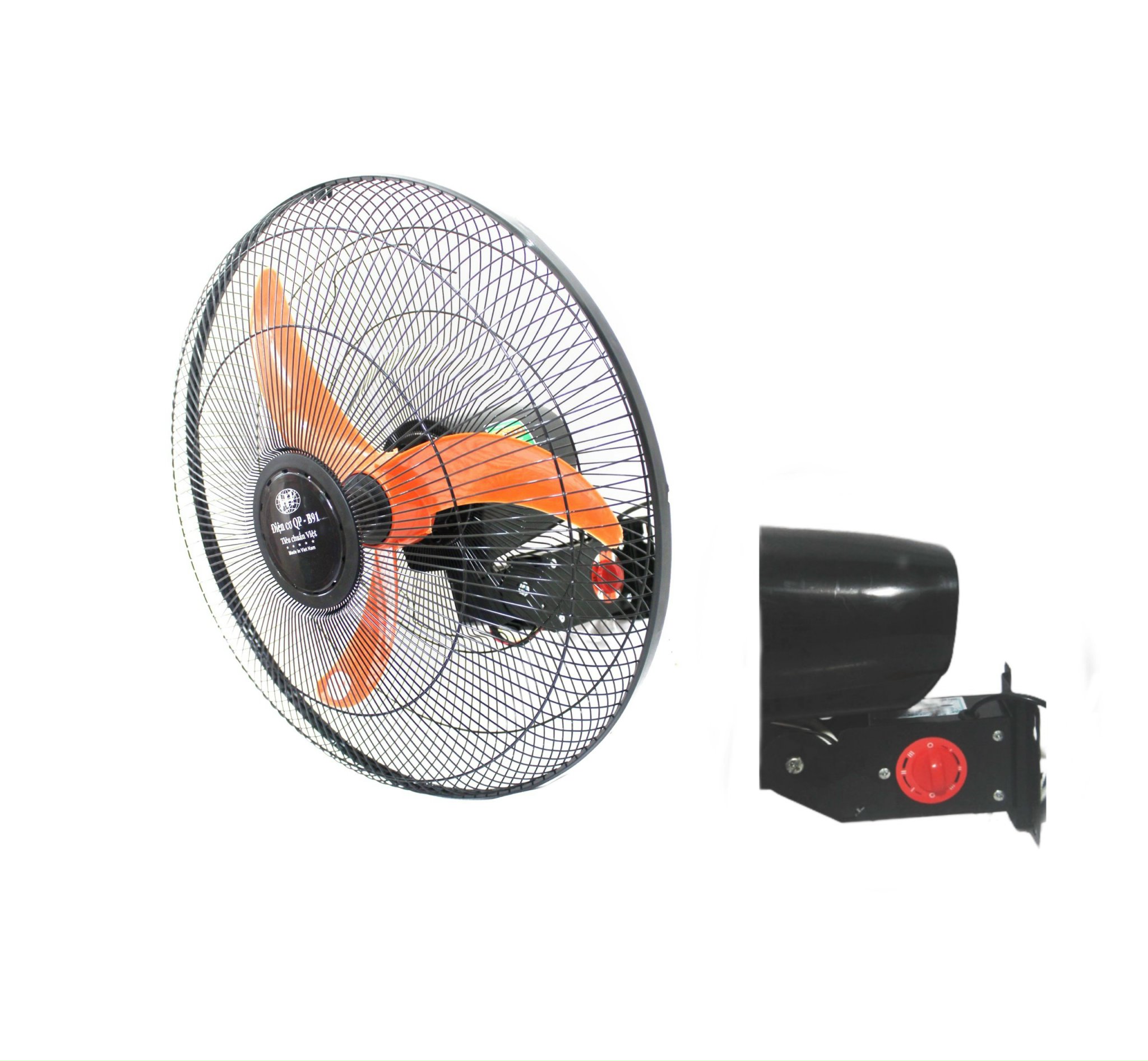 Quạt Treo Tường Điện Cơ QP91 QTT-450 – Làm Mát Hiệu Quả, Tiết Kiệm Không Gian Cho Mọi Nhà